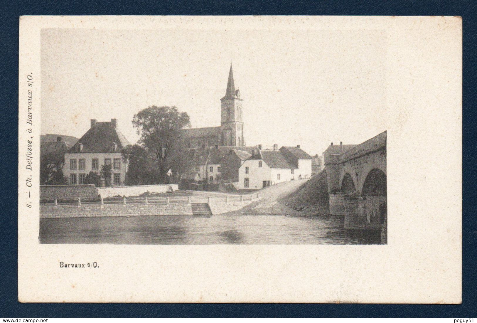 Barvaux Sur Ourthe ( Durbuy). L'église Sacré Coeur De Jésus (1876), La Maison Legros ( XVIIè S.) Et Le Pont Sur Ourthe. - Durbuy