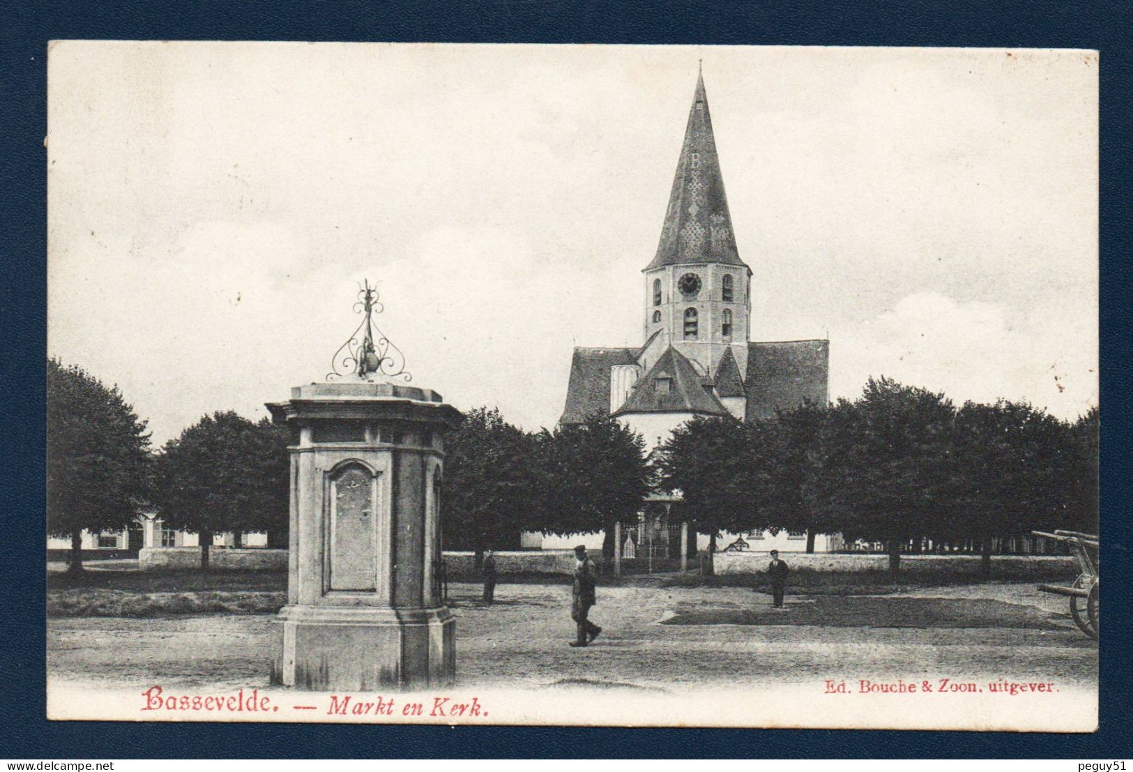 Bassevelde ( Assenede). Eglise Notre-Dame De L'Ascension. Place Du Marché. 1909 - Assenede