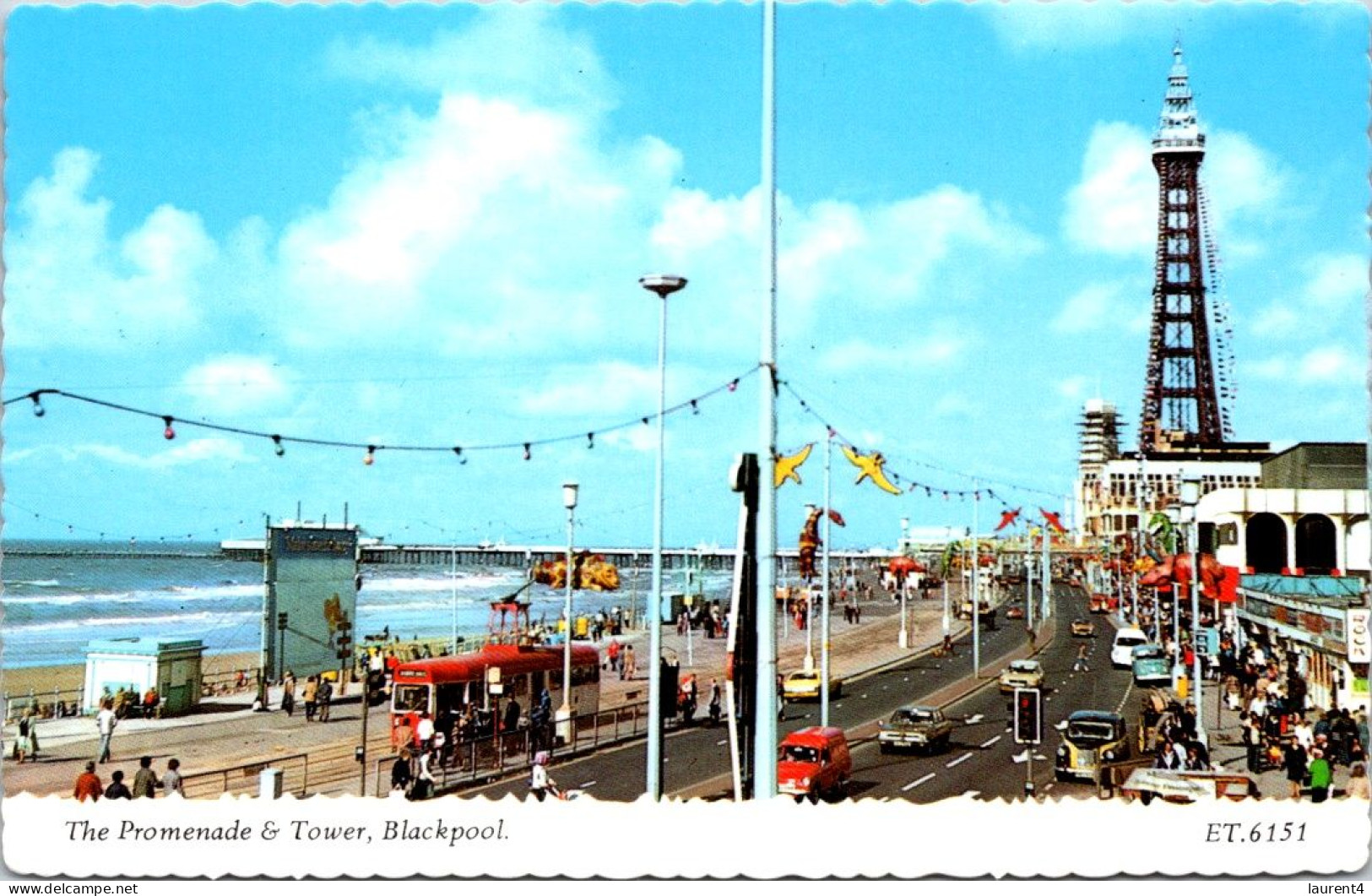 6-10-2023 (3 U 28) UK (1 Postcard) Blackpool Pleasure Beach (roller Coaster Etc)  + Promenade & Tower  (2 Postcards) - Blackpool