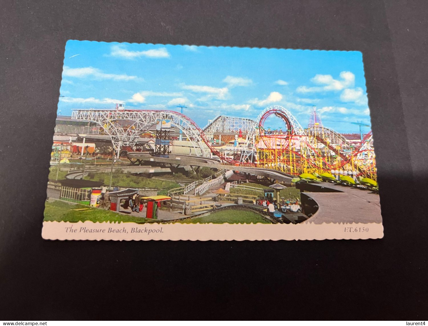 6-10-2023 (3 U 28) UK (1 Postcard) Blackpool Pleasure Beach (roller Coaster Etc)  + Promenade & Tower  (2 Postcards) - Blackpool