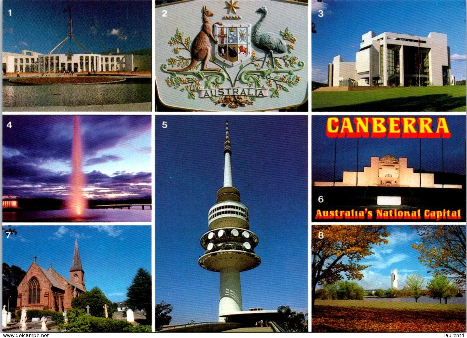 6-10-2023 (3 U 30) Australia - ACT - Canberra (2 Postcards) Australia's Capital - Canberra (ACT)