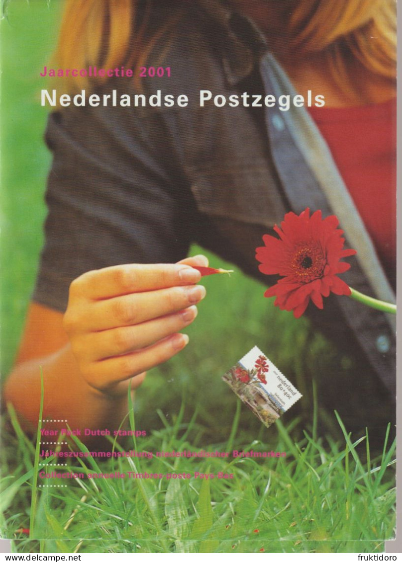 The Netherlands Book About The Year Pack Of Dutch Stamps 2001 - Variedades Y Curiosidades