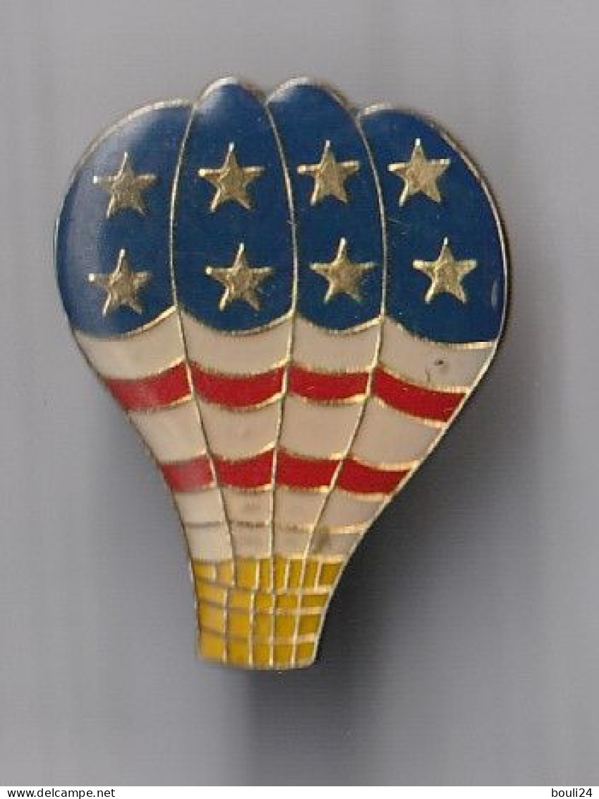 PIN'S THEME MONGOLFIERE  AMERICAINE ETOILES - Mongolfiere