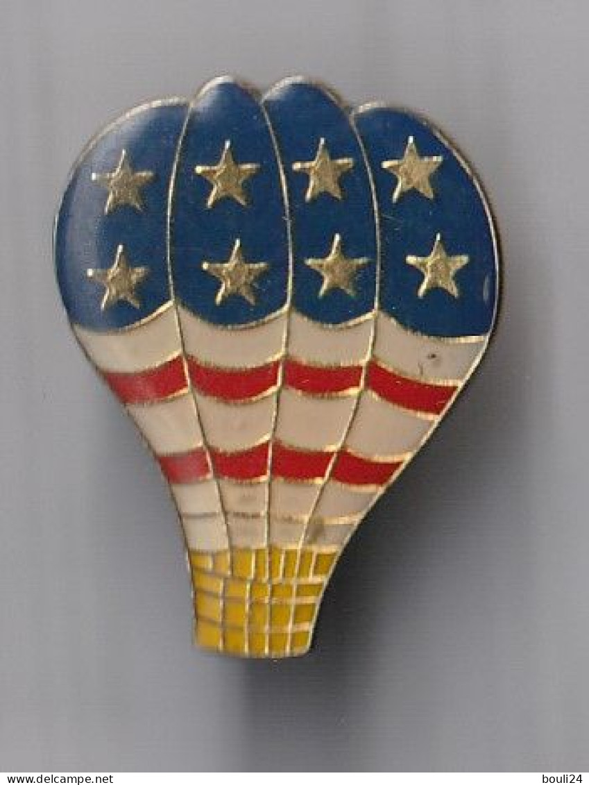 PIN'S THEME MONGOLFIERE  AMERICAINE ETOILES - Airships