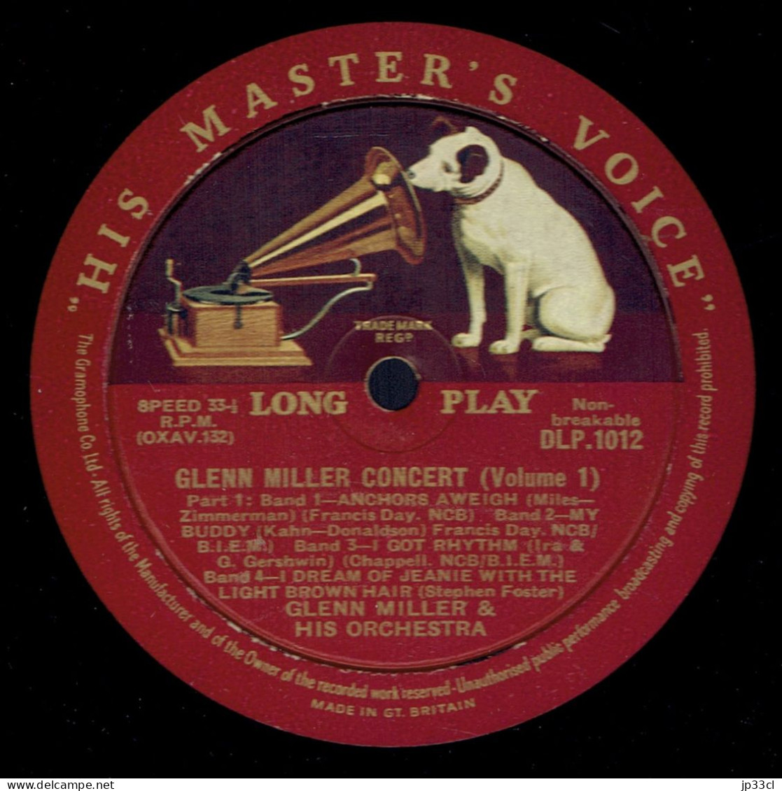 Lot De Quatre 33 T : Glenn Miller Concert (Volume 1, 2 & 3) + The Glenn Miller Story (His Master's Voice, Années 1950) - Jazz