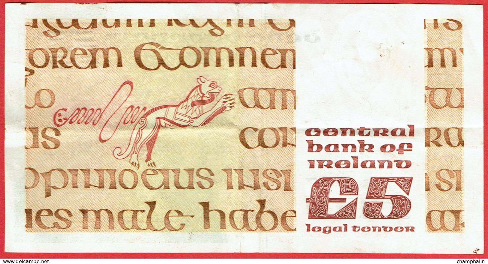 Eire - Irlande - Billet De 5 Pounds - Johannes Scotus Eriugena - 1er Novembre 1990 - P71e - Irland
