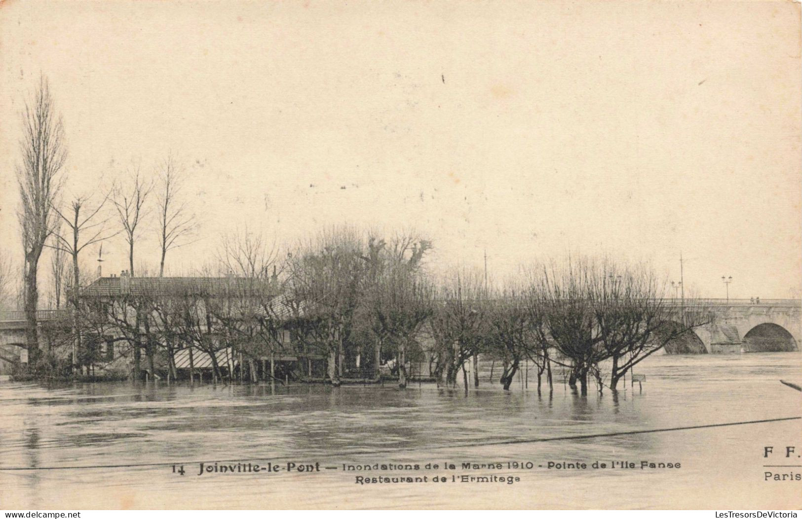 FRANCE - Joinville Le Pont - Inondations De La Marne 1910 - Pointe De L'île Fance - Carte Postale Ancienne - Joinville Le Pont