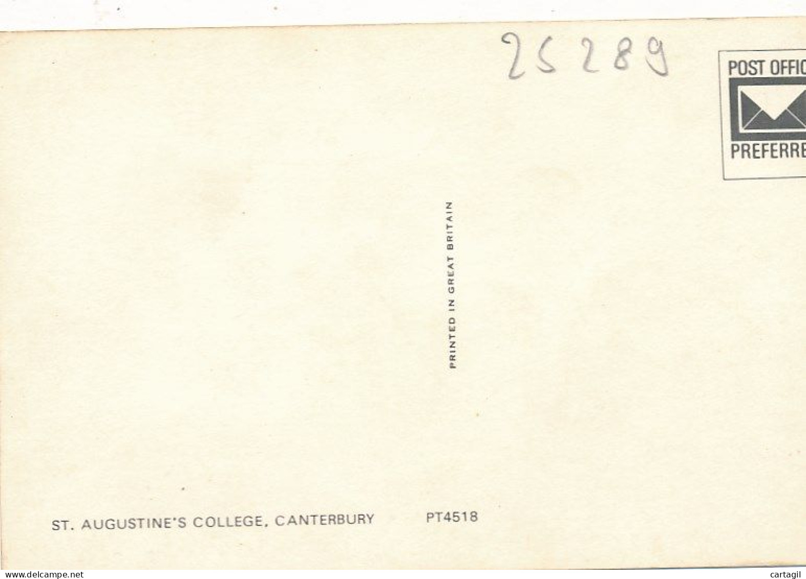 CPM-25289-Royaume-Uni -Canterbury-St Augustine's College -Envoi Gratuit - Canterbury