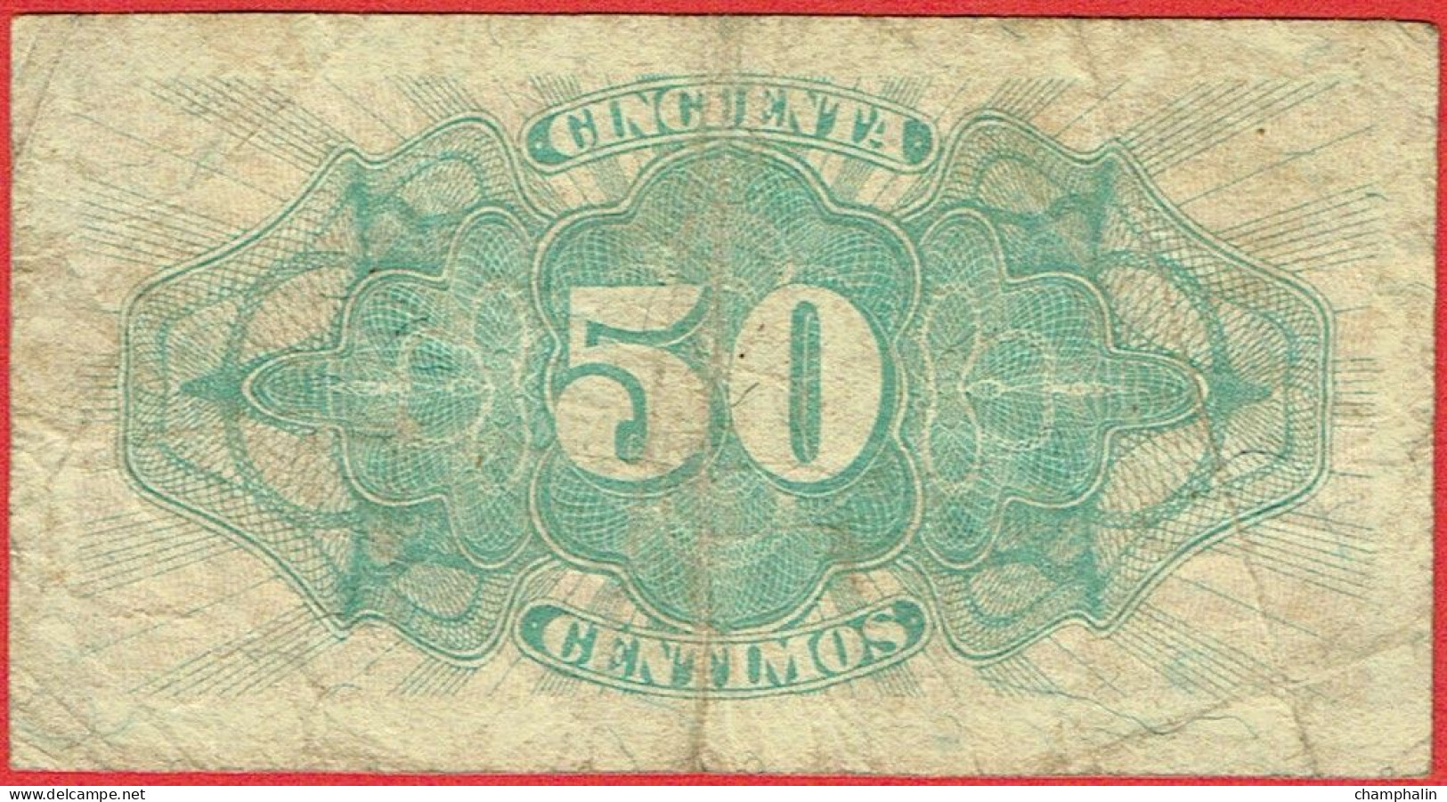 Espagne - Billet De 50 Centimos - 1937 - P93 - Autres & Non Classés