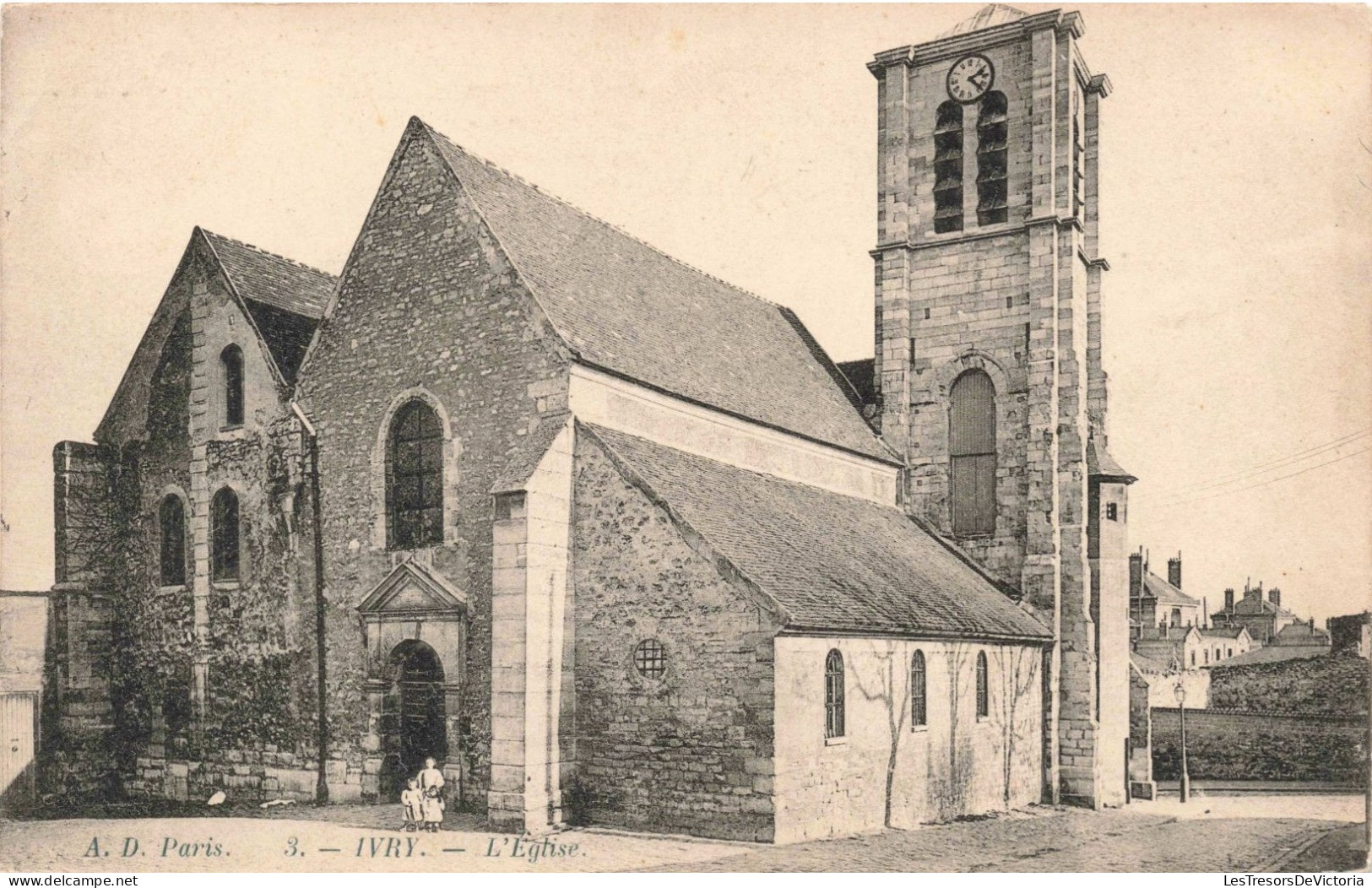 FRANCE - Ivry - L'Eglise - AD Paris - Carte Postale Ancienne - Ivry Sur Seine