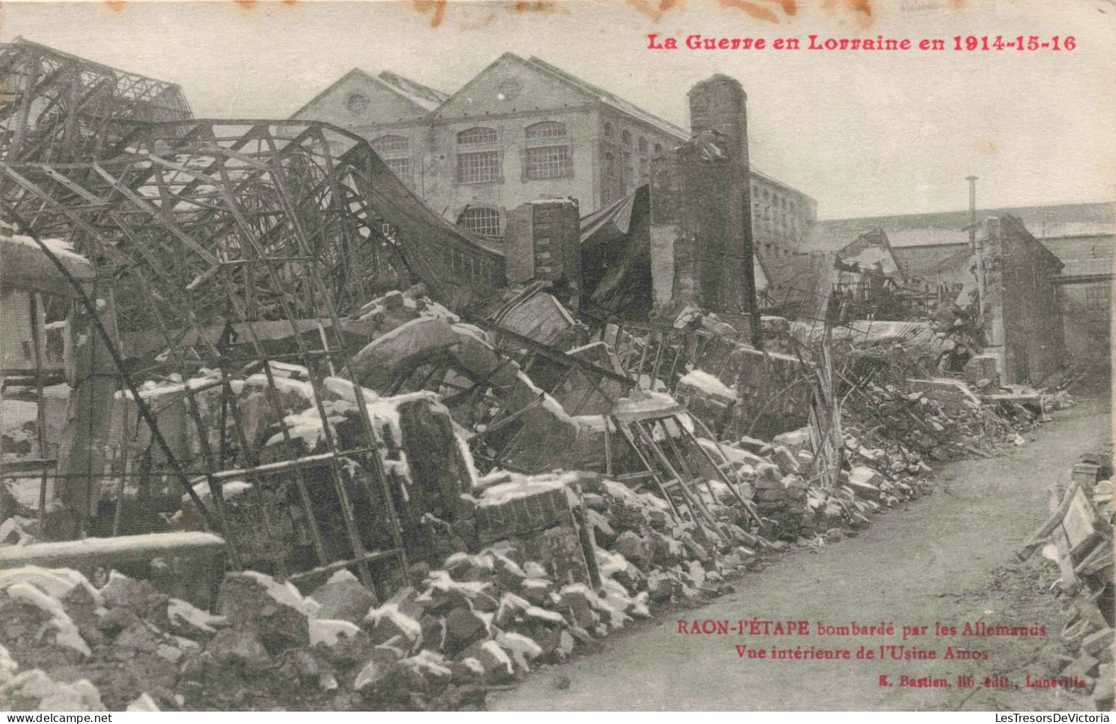 FRANCE - Raon L'Etape Bombardé Par Les Allemands - Vue Intérieure De L'Usine Amos - Carte Postale Ancienne - Raon L'Etape