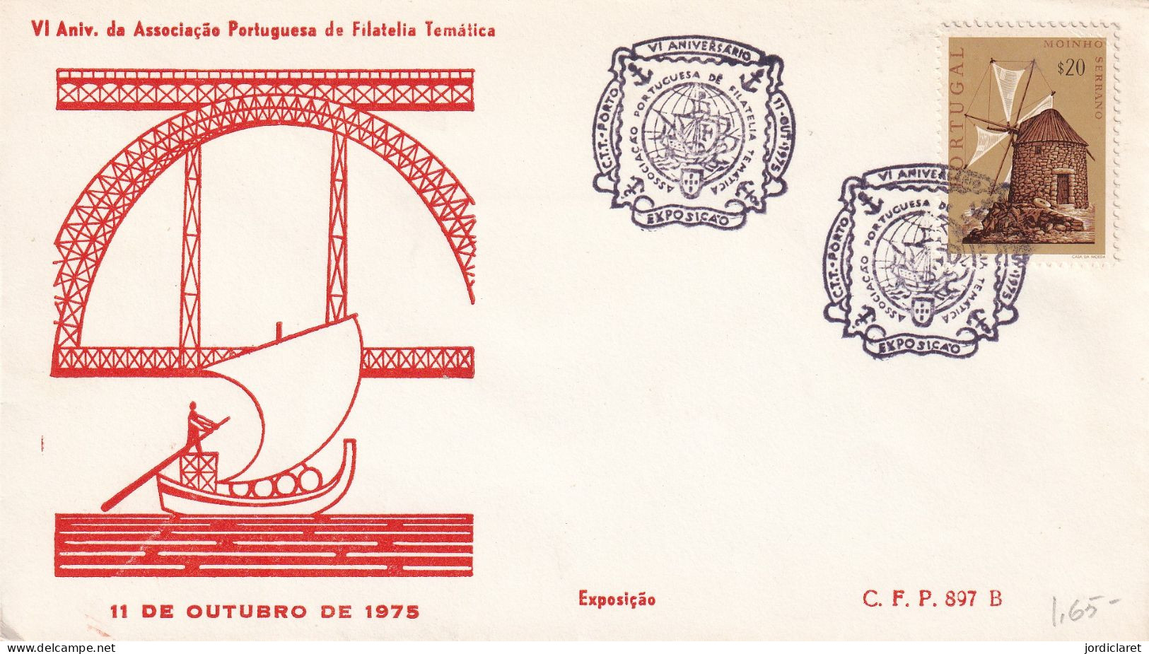 POSTMARKET  1975  PORTO - Covers & Documents