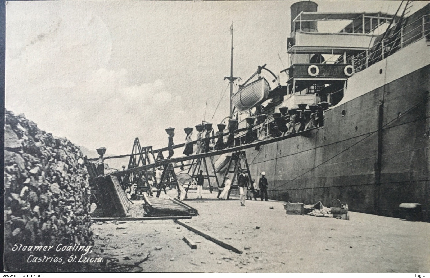 SANTA LUCIA………B.W.I.    CASTRIES………Steamer Coaling - St. Lucia