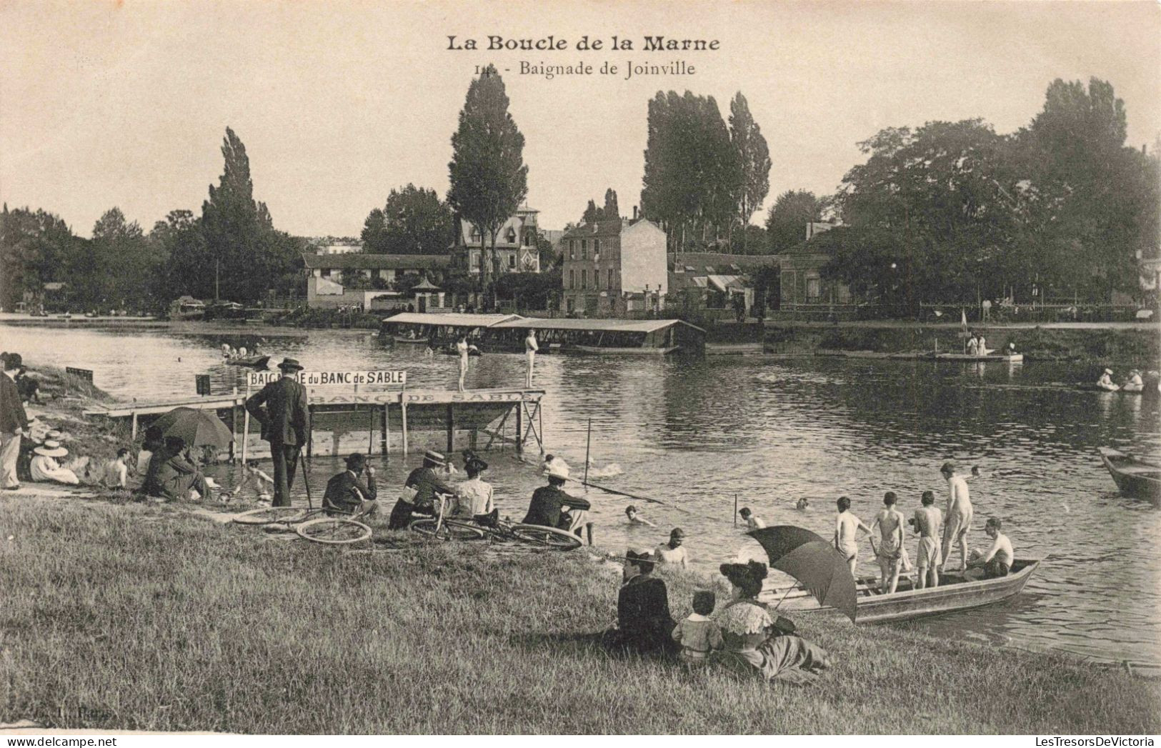 FRANCE - La Boucle De La Marne - Baignade De Joinville - Animé - Carte Postale Ancienne - Joinville Le Pont