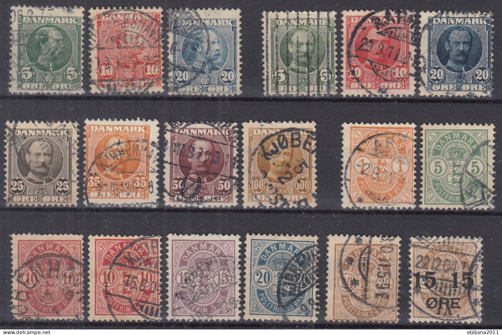 Action !! SALE !! 50 % OFF !! ⁕ DENMARK 1884 - 1913 ⁕ Collection / Lot ⁕ 18v Used - Sammlungen