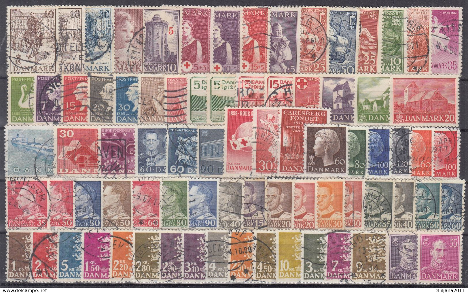 Action !! SALE !! 50 % OFF !! ⁕ DENMARK 1935 - 1976 ⁕ Nice Collection / Lot ⁕ 79v Used & MH - Collezioni
