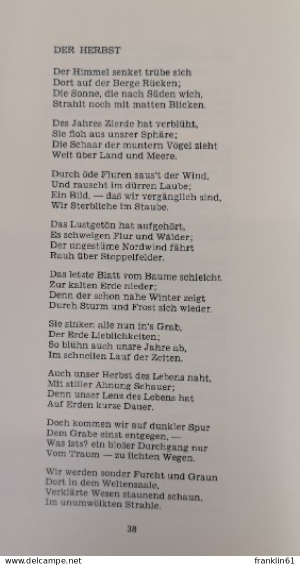 Vermischte Gedichte Von Oswald Hafner. - Poésie & Essais