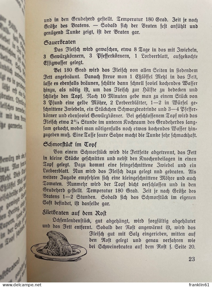 Die moderne Grudeküche. Koch-, Brat- und Back-Rezepte.