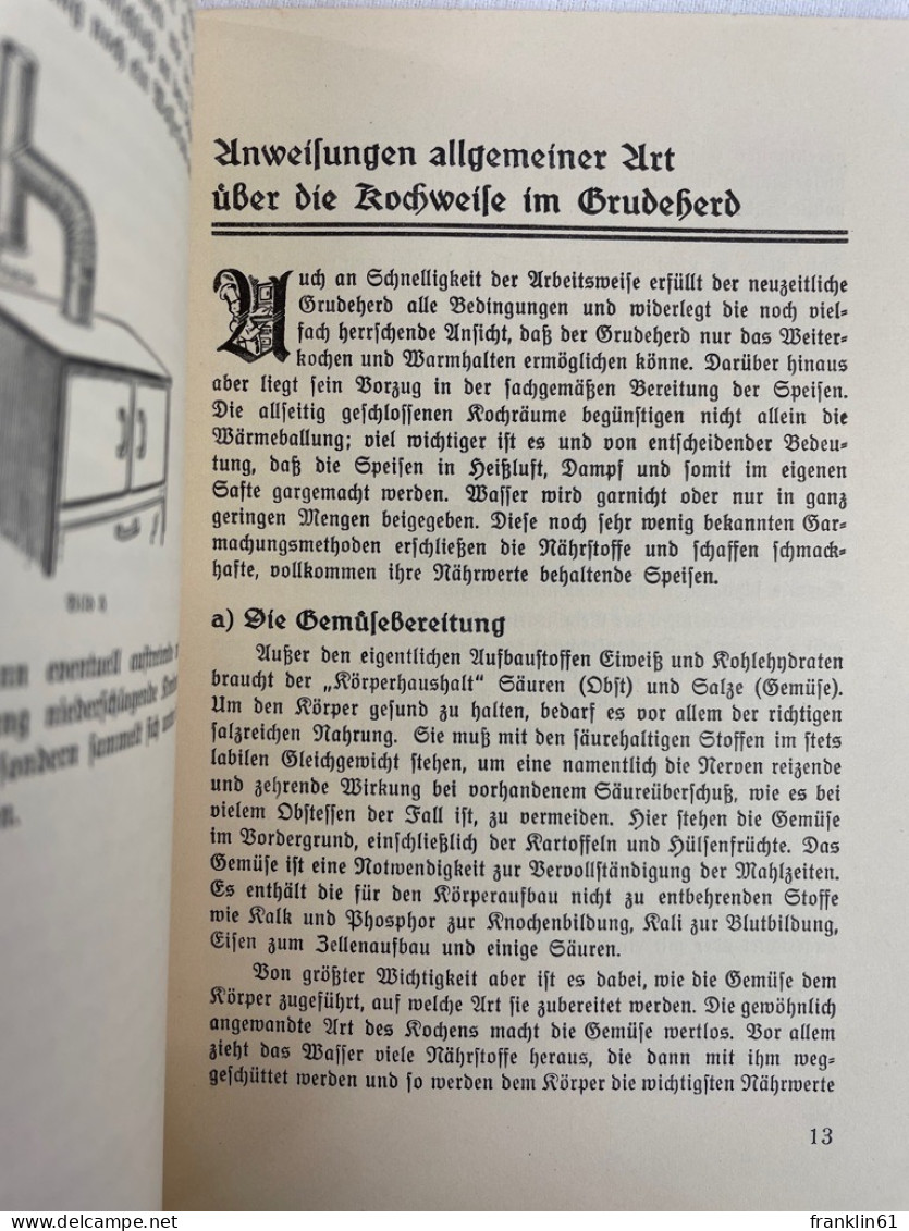 Die moderne Grudeküche. Koch-, Brat- und Back-Rezepte.