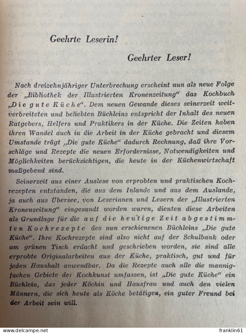 Die Gute Küche. - Eten & Drinken