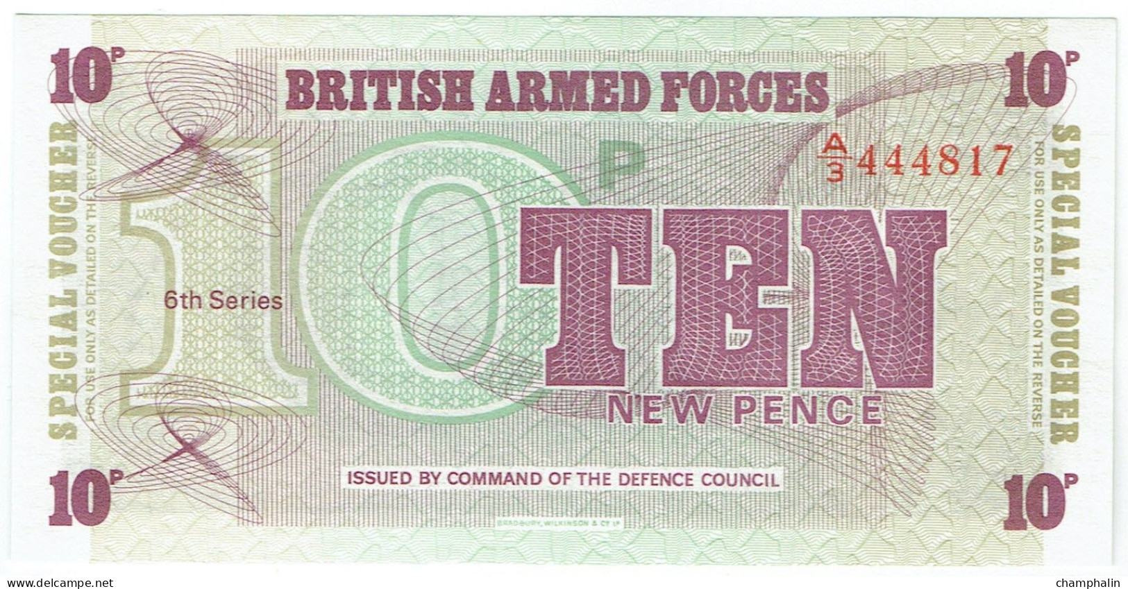 Grande-Bretagne - Billet De 10 Pence - British Armed Forces - 6th Series - M45a - Neuf - British Armed Forces & Special Vouchers