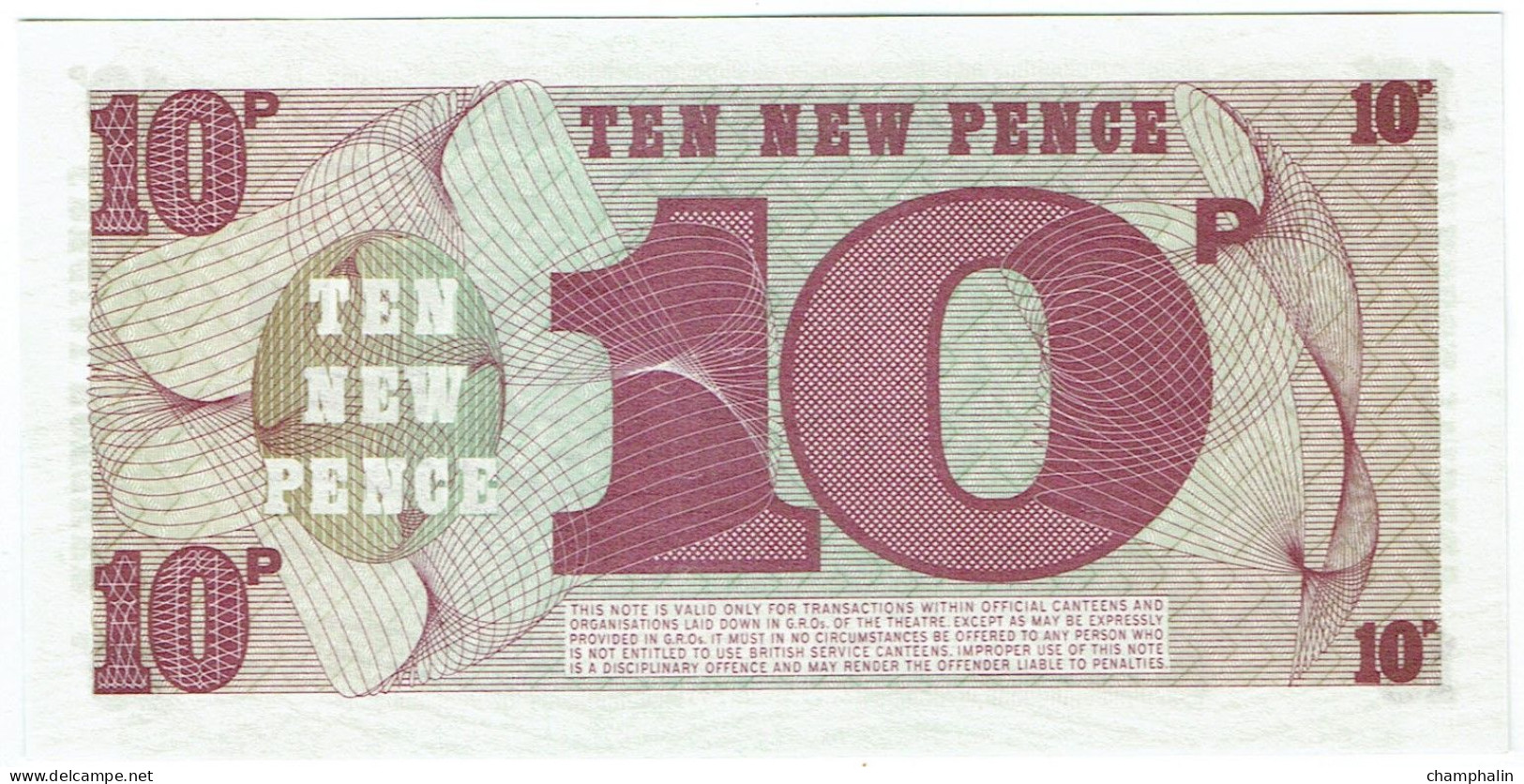 Grande-Bretagne - Billet De 10 Pence - British Armed Forces - 6th Series - M45a - Neuf - British Armed Forces & Special Vouchers