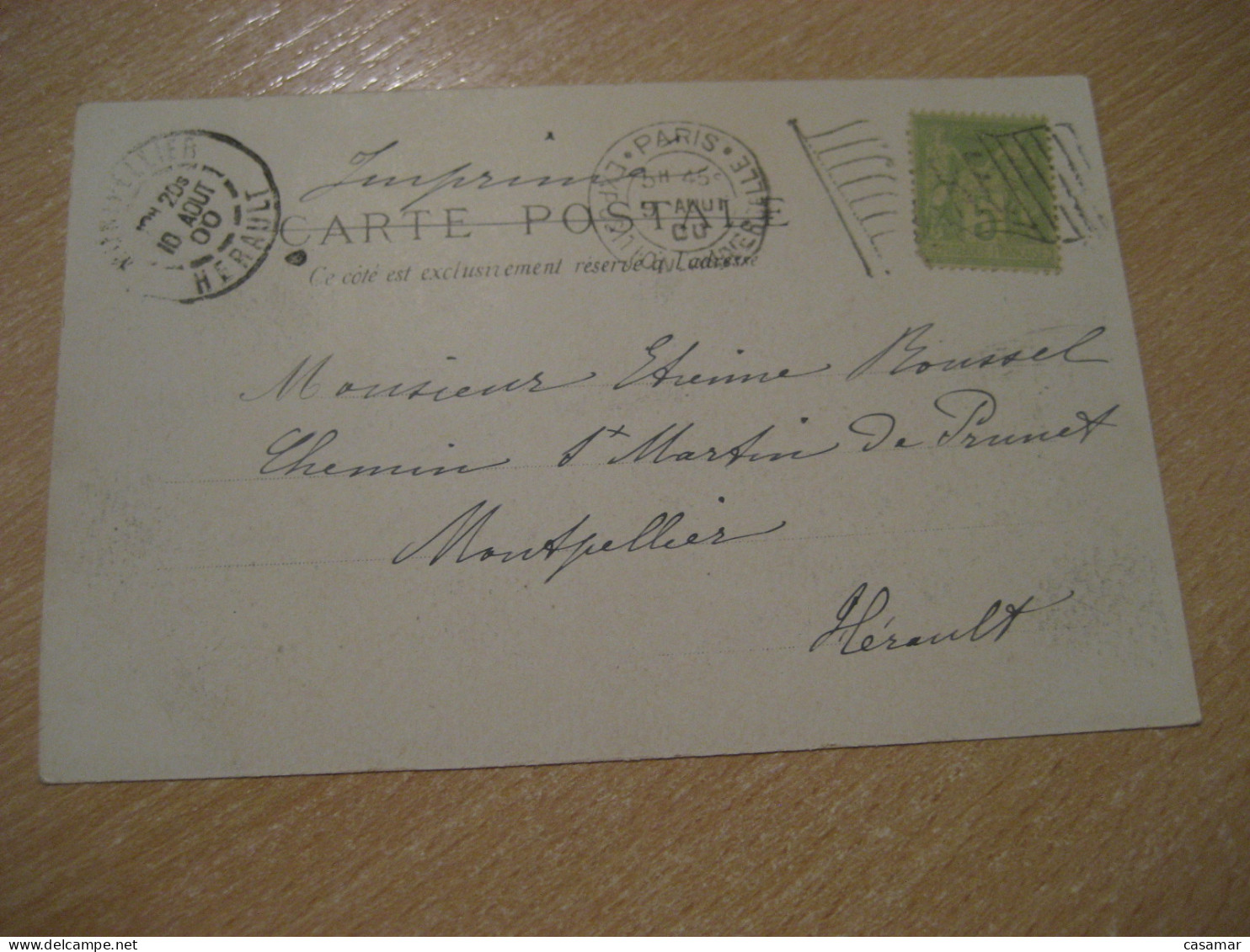 PARIS 1900 Universal Exposition Cancel To Montpellier Les Palais Etrangeres Postcard FRANCE Exposition Universelle - 1900 – Paris (Frankreich)