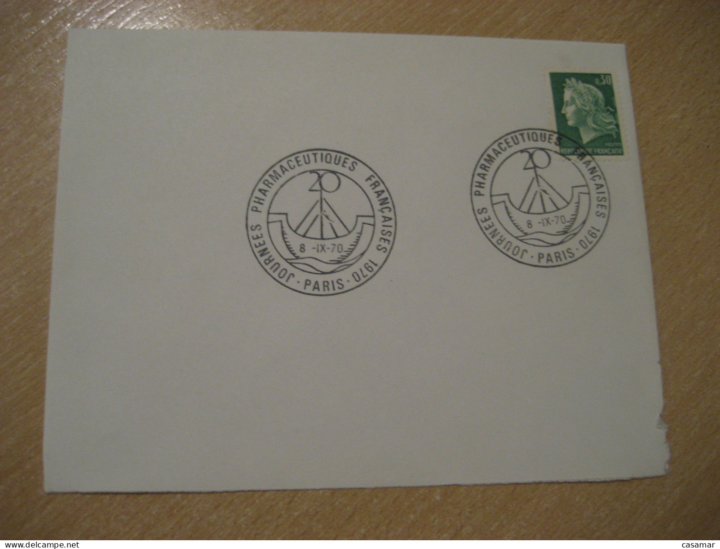 PARIS 1970 Journees Pharmaceutiques Pharmacy Health Sante Cancel Cover FRANCE - Pharmacie