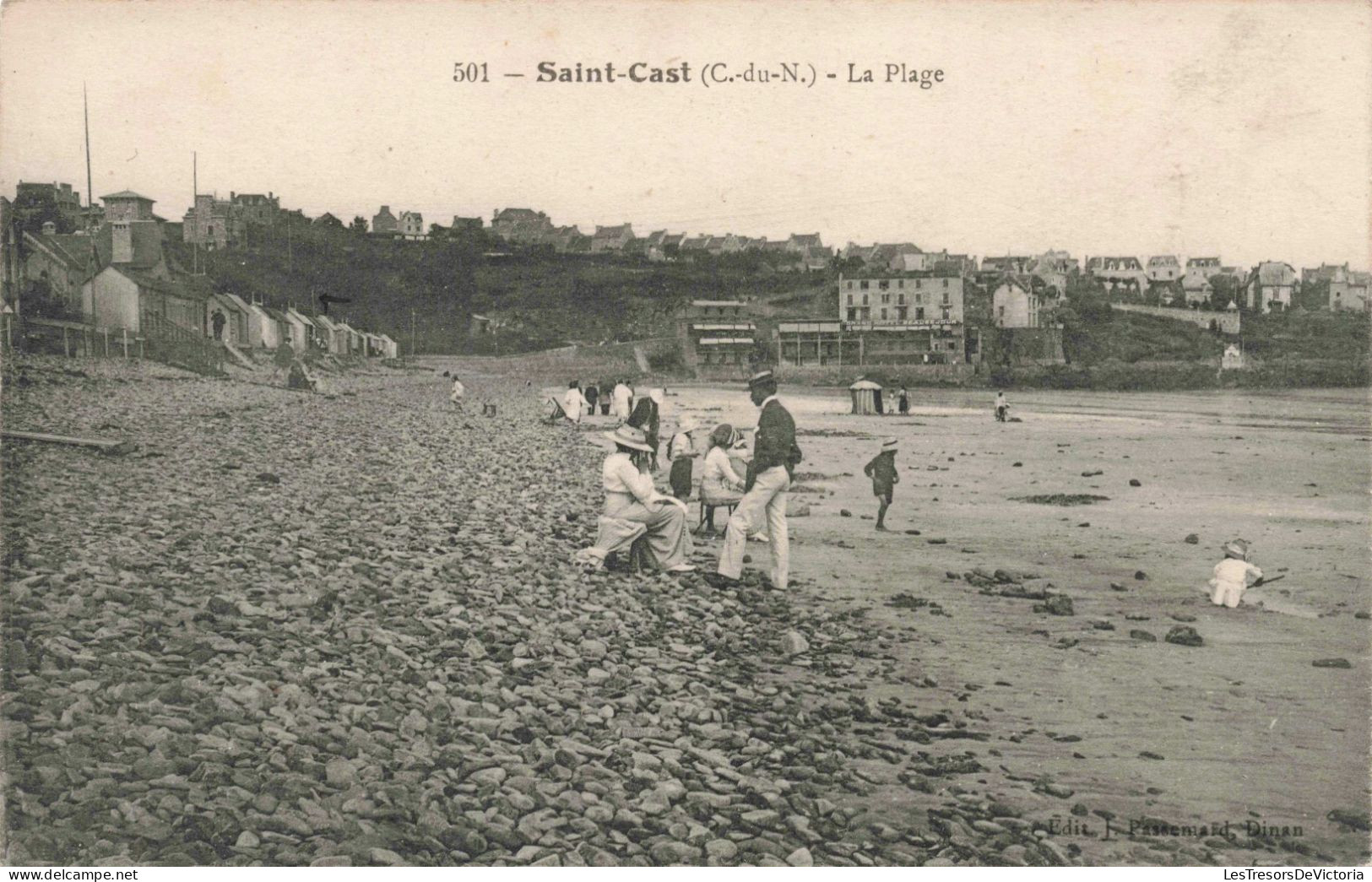 FRANCE - Saint Cast - La Plage - Animé - Carte Postale Ancienne - Saint-Cast-le-Guildo