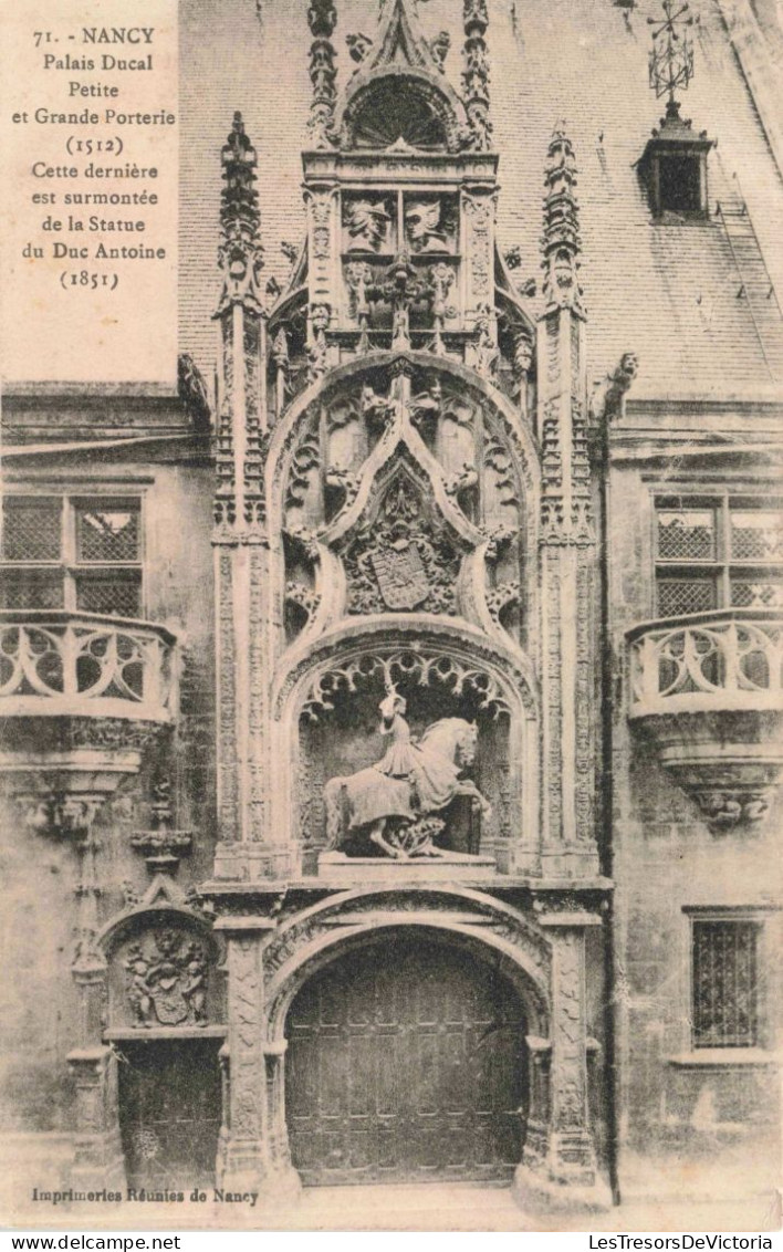FRANCE - Nancy - Palais Ducal Petite Et Grande Porterie - Carte Postale Ancienne - Nancy