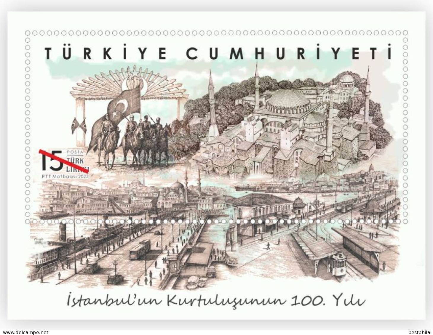 Turkey, Türkei - 2023 - The 100Th Anniversary Of İstanbul's Liberation - 1.Mini S/Sheet ** MNH - Ungebraucht