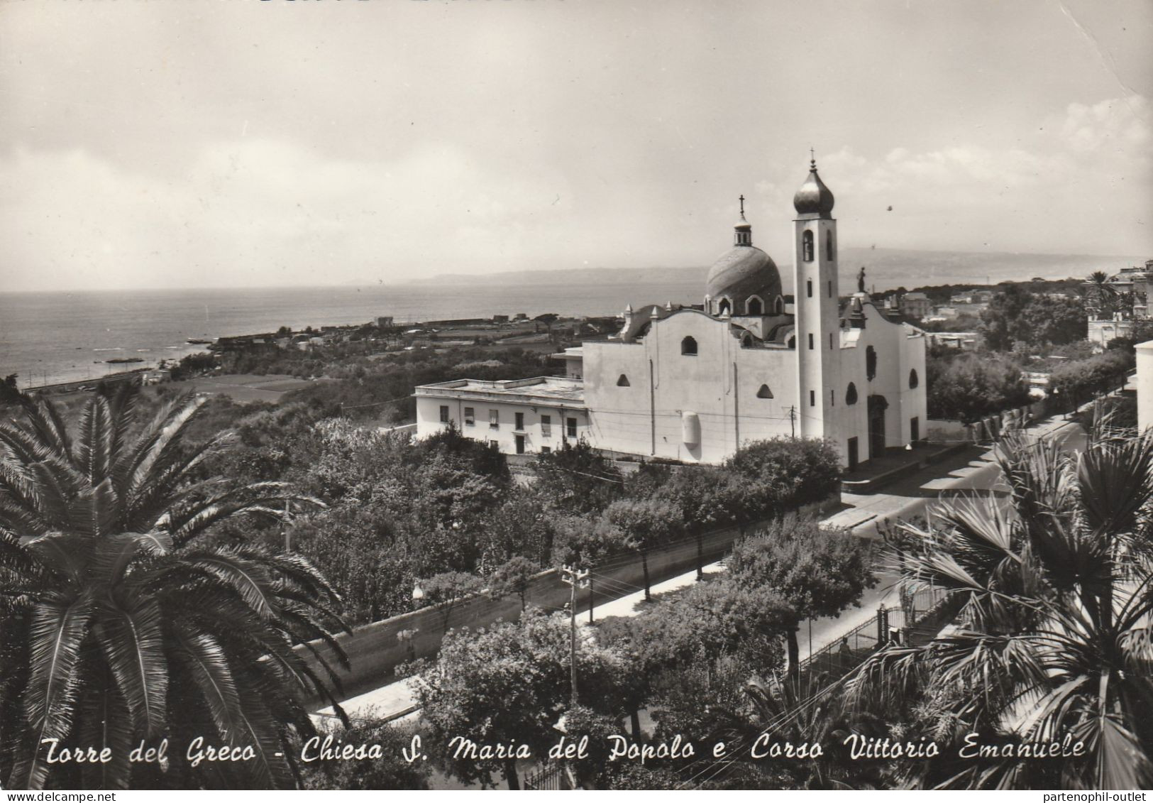Cartolina - Postcard /   Viaggiata - Sent  /  Torre Del Greco - Chiesa S. Maria Del Popolo. ( Gran Formato ) - Torre Del Greco