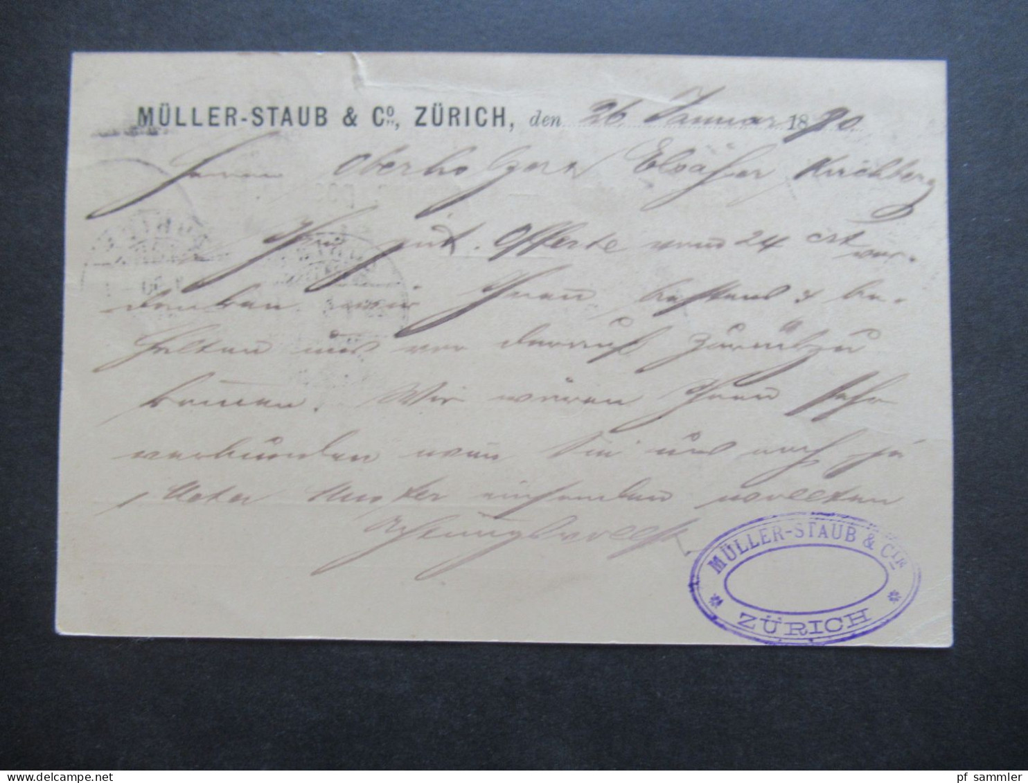 1889 - 1894 Belege Posten Schweiz Firmen PK insgesamt 40 Stück!! Bedruckte Karten / dekorative Karten / klare Stempel