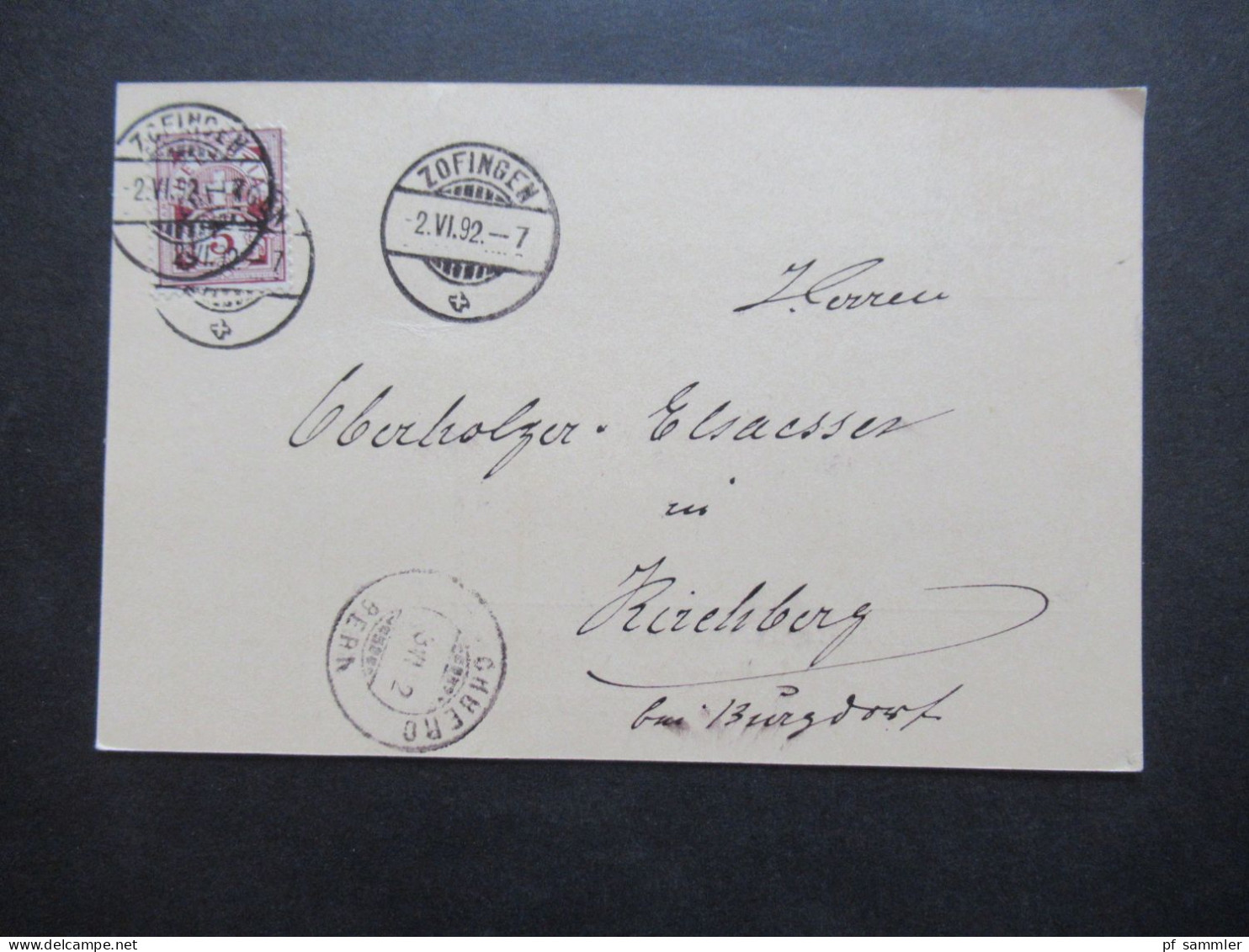 1889 - 1894 Belege Posten Schweiz Firmen PK insgesamt 40 Stück!! Bedruckte Karten / dekorative Karten / klare Stempel