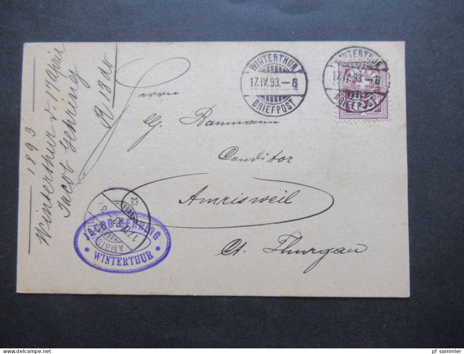 1889 - 1894 Belege Posten Schweiz Firmen PK insgesamt 40 Stück!! Bedruckte Karten / dekorative Karten / klare Stempel