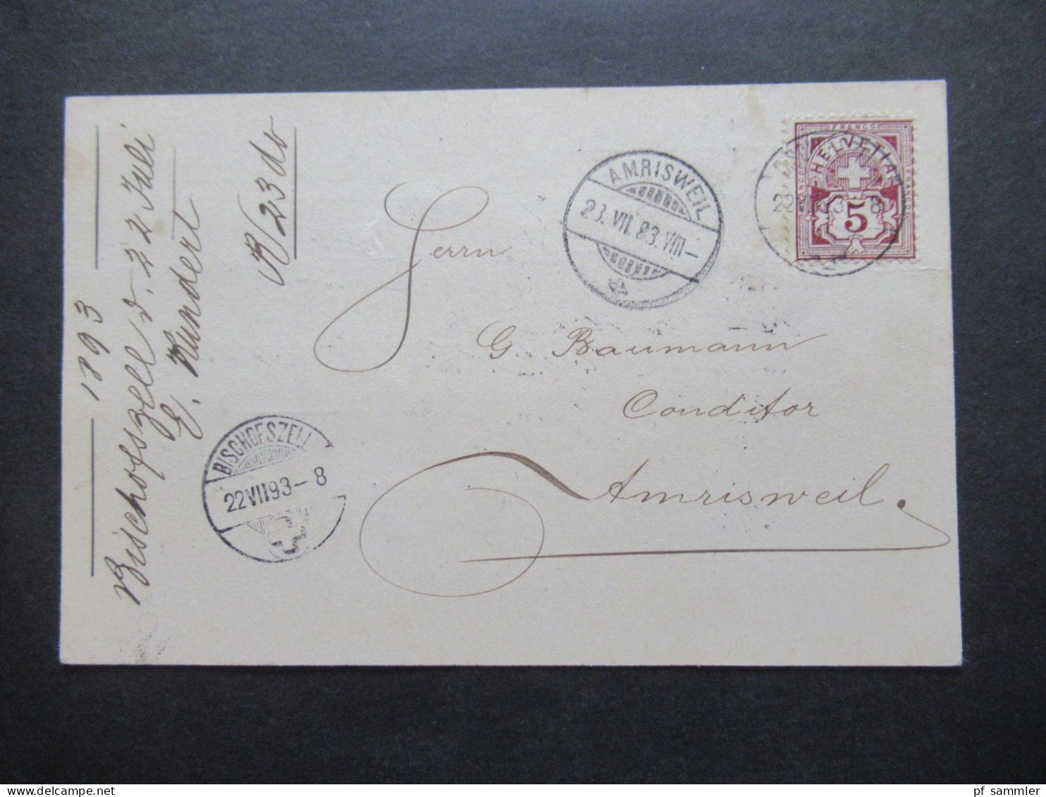 1889 - 1894 Belege Posten Schweiz Firmen PK insgesamt 40 Stück!! Bedruckte Karten / dekorative Karten / klare Stempel