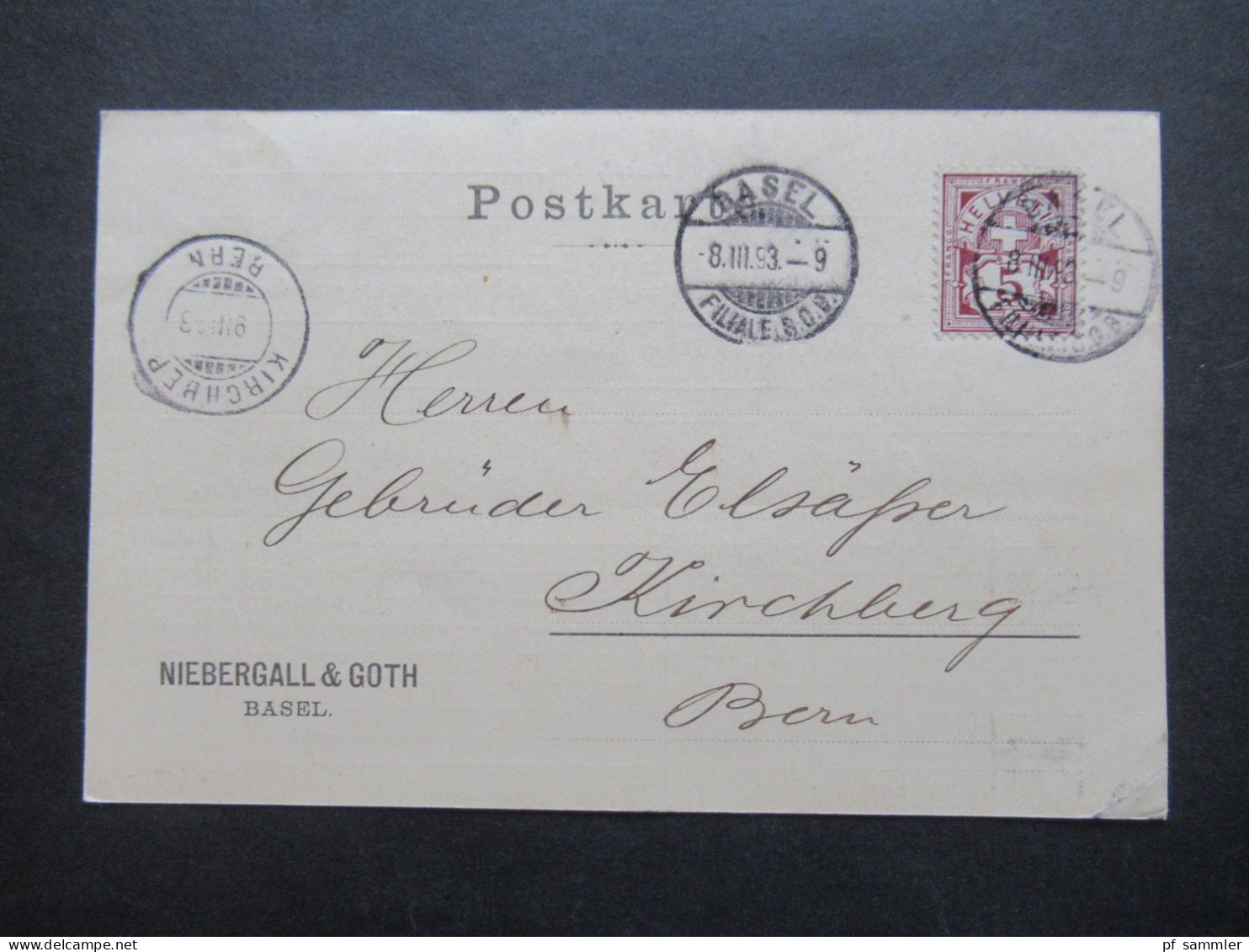 1889 - 1894 Belege Posten Schweiz Firmen PK insgesamt 40 Stück!! Bedruckte Karten / dekorative Karten / klare Stempel