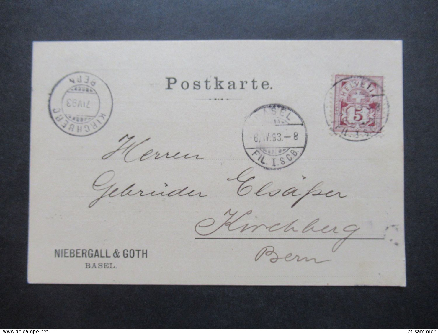 1889 - 1894 Belege Posten Schweiz Firmen PK insgesamt 40 Stück!! Bedruckte Karten / dekorative Karten / klare Stempel