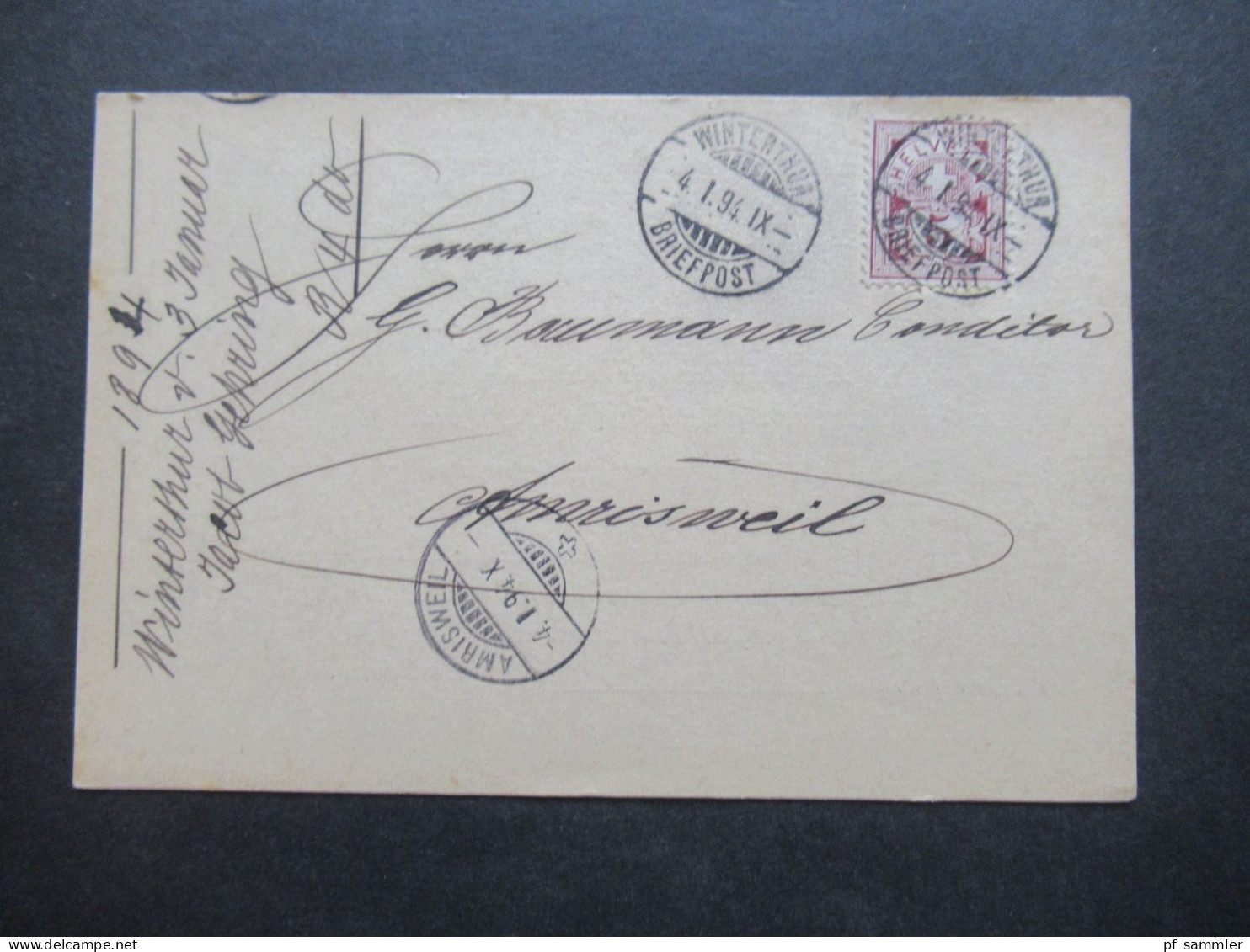 1889 - 1894 Belege Posten Schweiz Firmen PK insgesamt 40 Stück!! Bedruckte Karten / dekorative Karten / klare Stempel