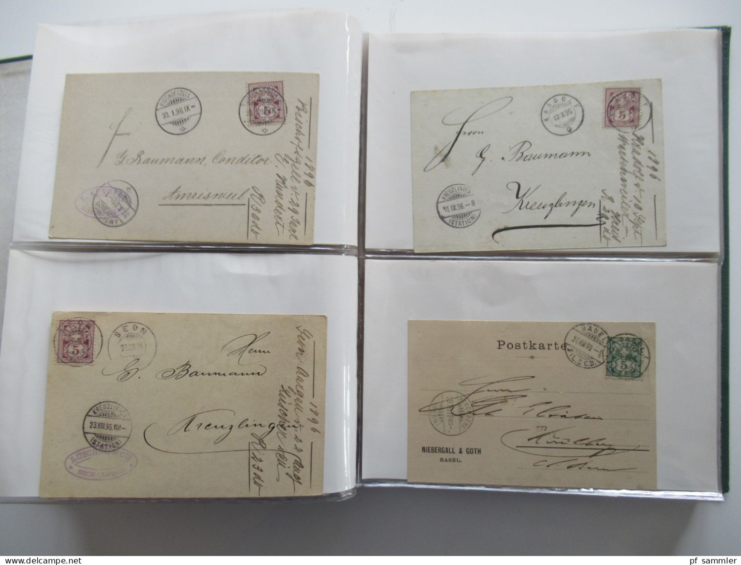 1888 - 1920er Belege Posten Schweiz Firmen PK insgesamt 120 Stück!! Bedruckte Karten / dekorative Karten/ Fundgrube!!