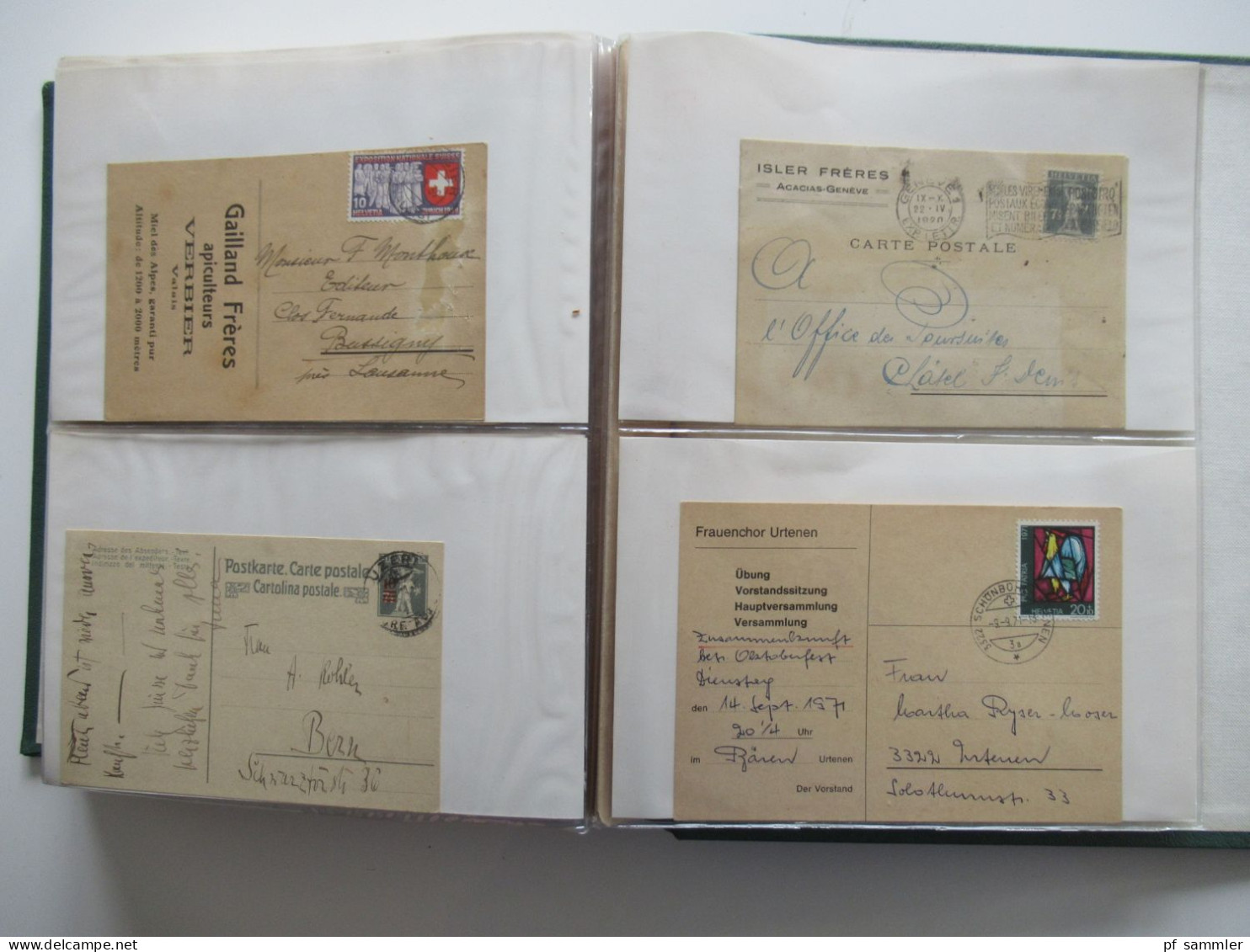 1888 - 1920er Belege Posten Schweiz Firmen PK insgesamt 120 Stück!! Bedruckte Karten / dekorative Karten/ Fundgrube!!