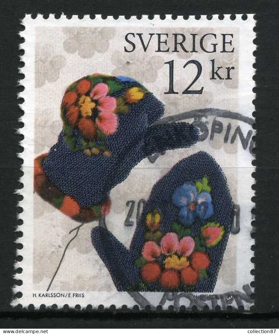 Réf 77 < -- SUEDE 2011 < Yvert N° 2827a Dentelé 4 Cotés Ø < Mi 2853 Ø Used -- > Paire De Moufles - Used Stamps