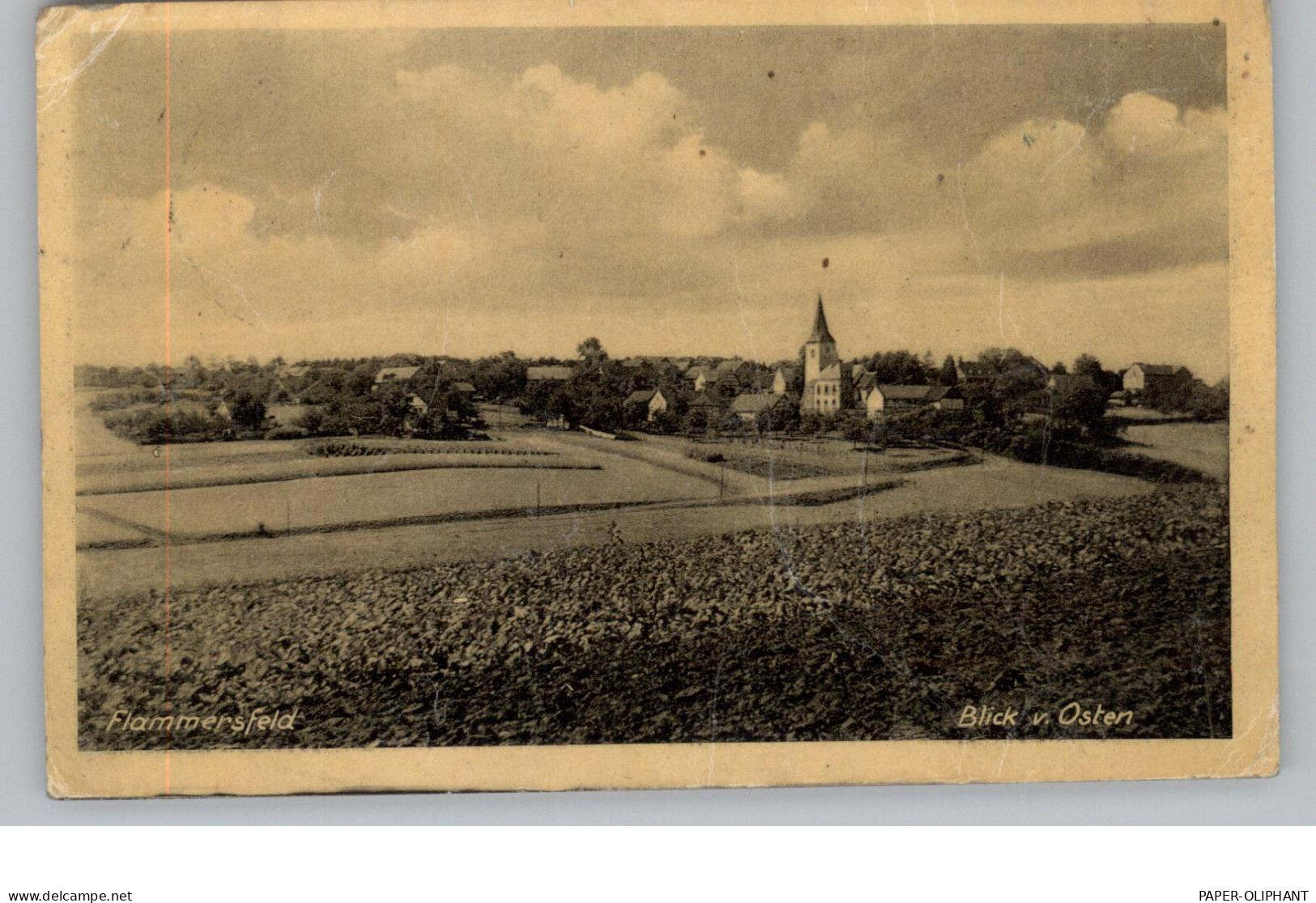 5232 FLAMMERSFELD, Blick Von Sten, 1936, Kl. Druckstelle - Altenkirchen