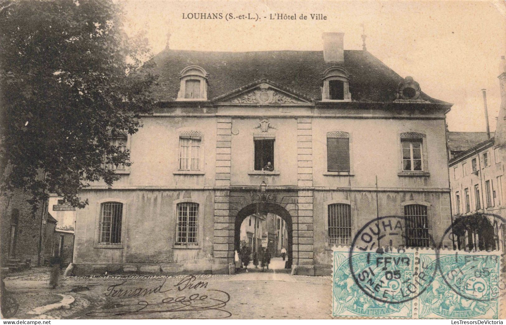 FRANCE - Louhans - L'Hôtel De Ville - Carte Postale Ancienne - Louhans