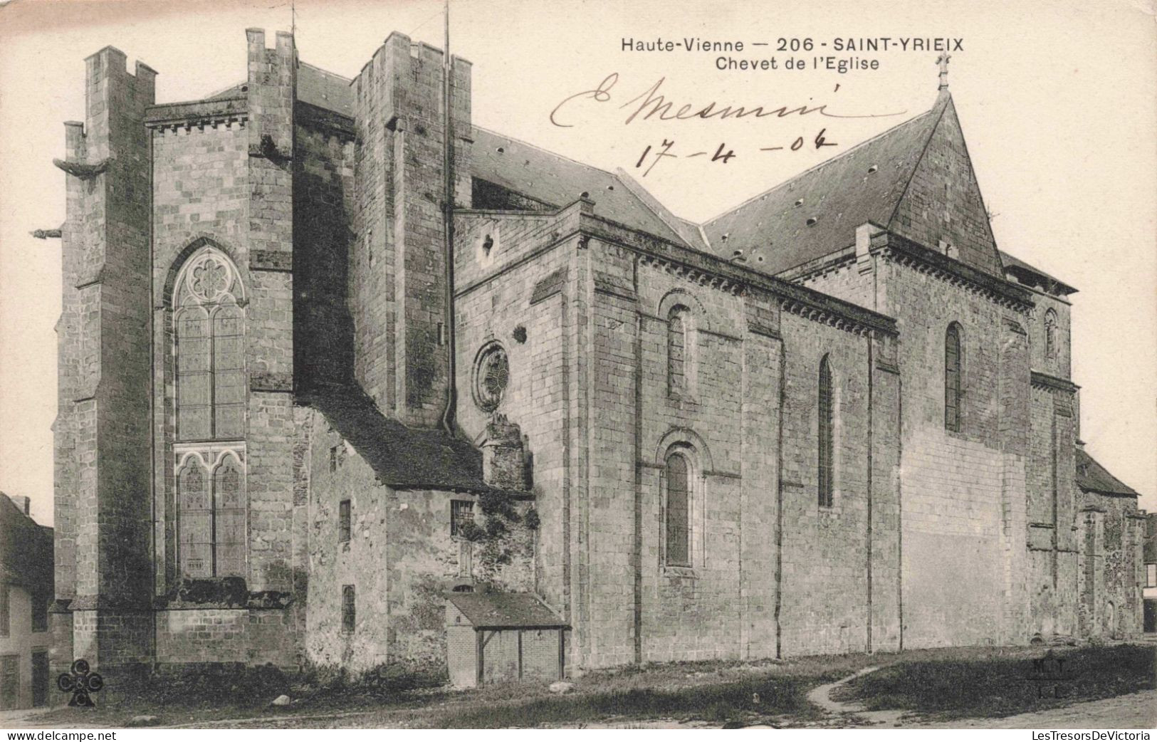 FRANCE - Haute Vienne - Saint Yrieux - Chevet De L'Eglise - Carte Postale Ancienne - Saint Yrieix La Perche