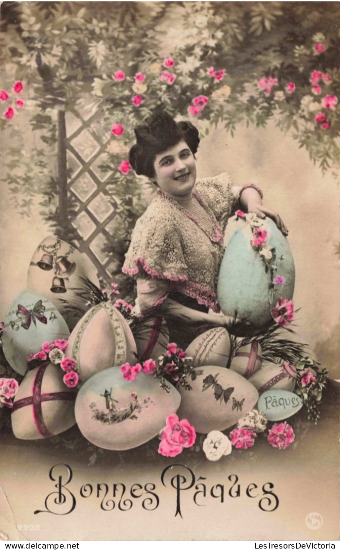 FÊTES - VŒUX - Pâques - Bonnes Pâques - Colorisé - Carte Postale Ancienne - Ostern