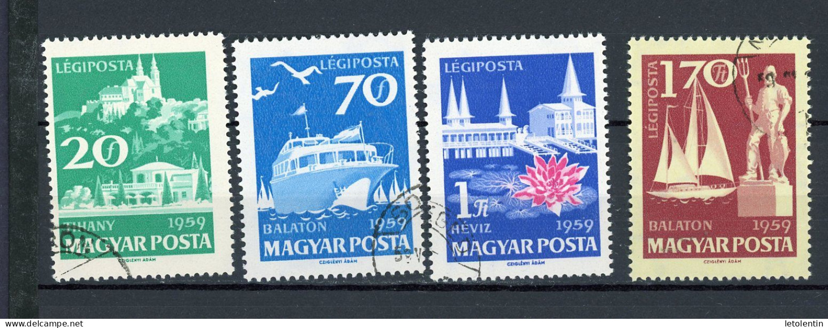 HONGRIE : POSTE AÉRIENNE   - N° Yvert 224/227 Obli. - Used Stamps