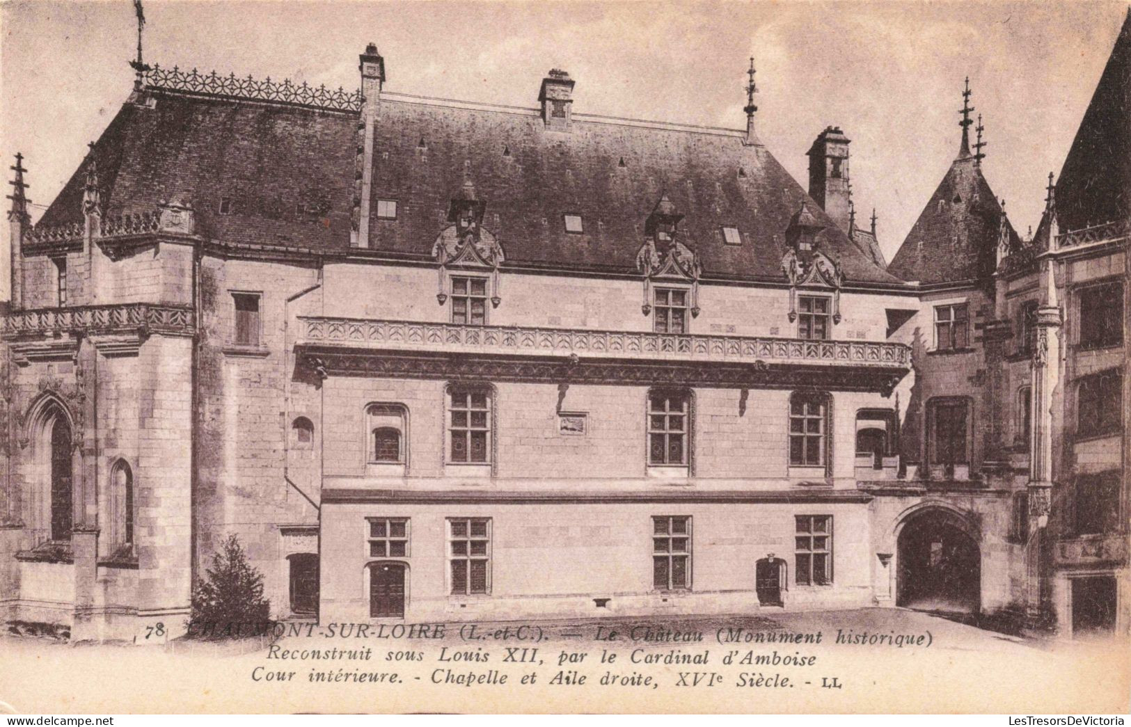 FRANCE - Chaumont Sur Loire - Le Chateau ( Monument Historique) - Carte Postale Ancienne - Other & Unclassified