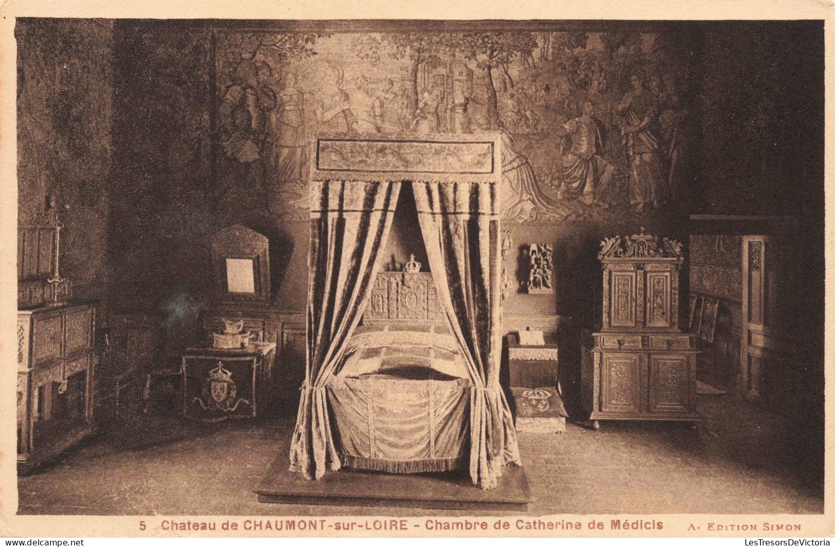 FRANCE - Chaumont Sur Loire - Chambre De Catherine De Médicis - Carte Postale Ancienne - Sonstige & Ohne Zuordnung