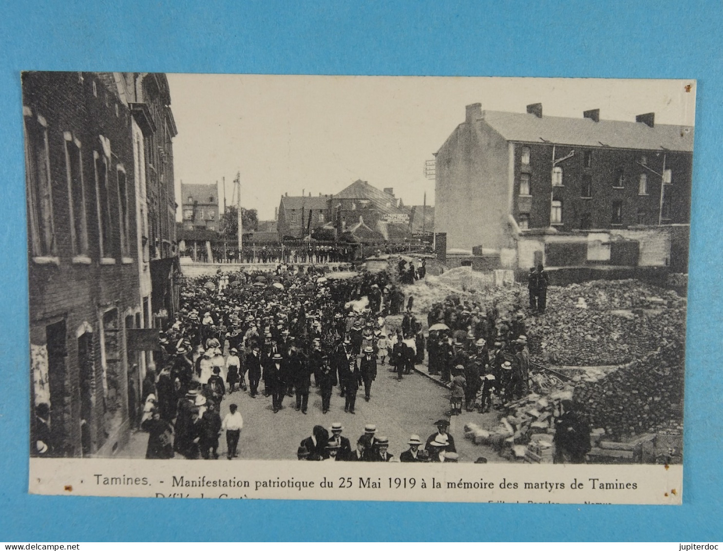 Tamines Manifestation Patriotique Dun25 Mai 1919 à La Mémoire Des Martyrs De Tamines - Sambreville